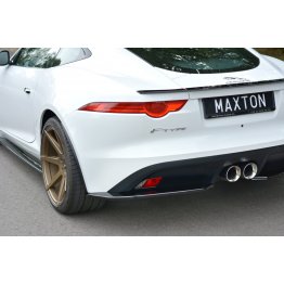 Накладки сплиттеры боковые на задний бампер на Jaguar F-Type